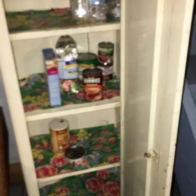White Metal Storage Cabinet