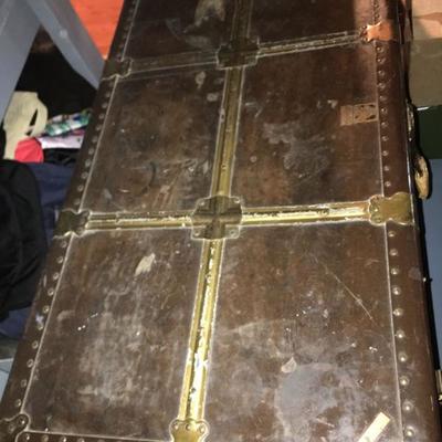 Brown with Gold Trim Trunk