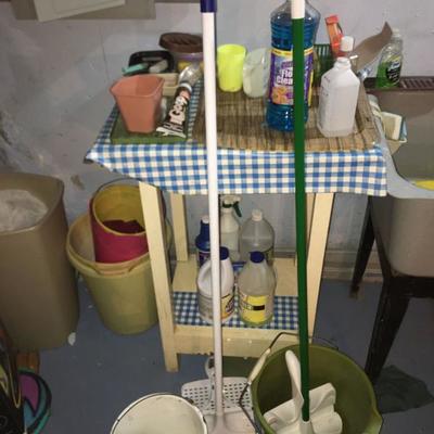 Shelf with Cleaning Items