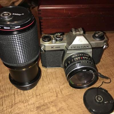 Pentax K1000 Camera Lot with Lenses