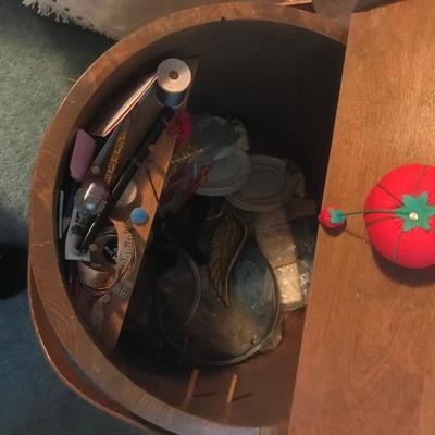 Table Lamp Aged oak barrel
