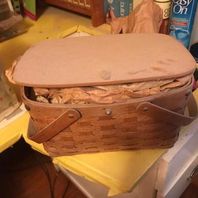 Sea Shells and Picnic Basket