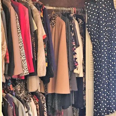 designer and vintage clothes and shoes wardrobe