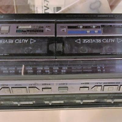 television, boom box, and stand