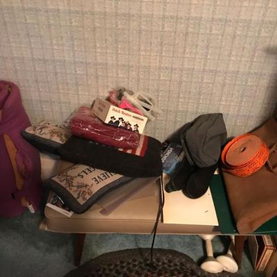 Metal Desk and Office Supplies