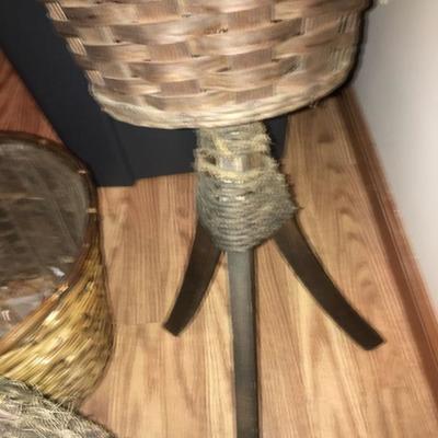 Baskets and Stool