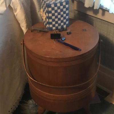 Table Lamp Aged oak barrel