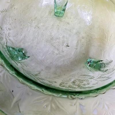 Green Glass Service Set #186 