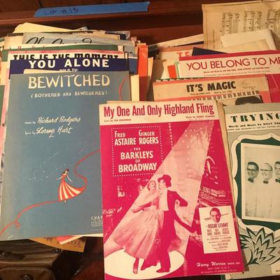 TONS of Sheet Music SEE all Photos #12.   