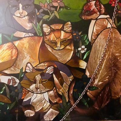 Stained Glass Like Mural Hanging #13