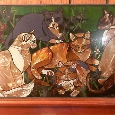 Stained Glass Like Mural Hanging #13