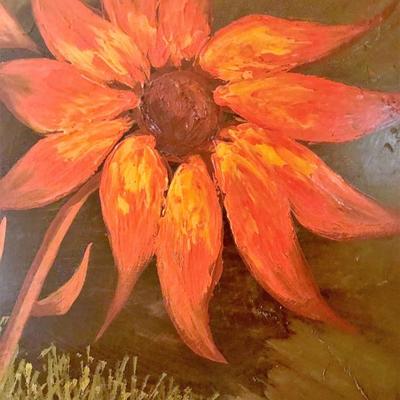 Signed Painting 28X56 #17.    