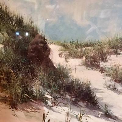 Signed Print By A. Sehring Title Day At The Beach #18. 