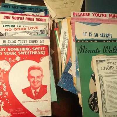 TONS of Sheet Music SEE all Photos #12.   