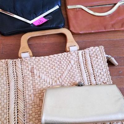 Nine Vintage  Purses And Some Leather Lot # 220 