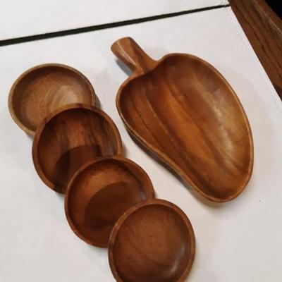 Wood snack set