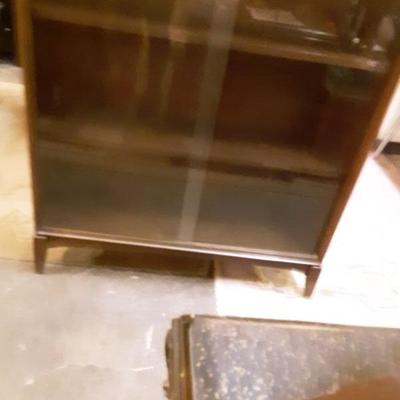 Glass front bookcase