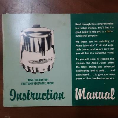 Acme Instuction manual