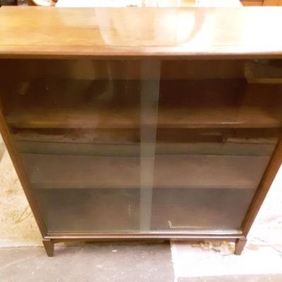 Glass front bookcase
