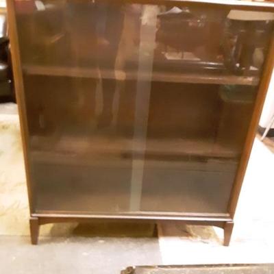 Glass front bookcase