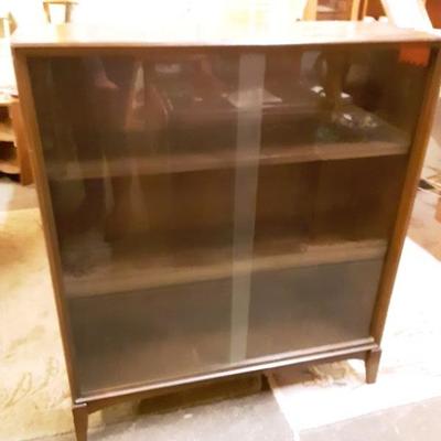 Glass front bookcase
