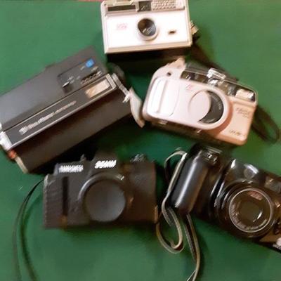 Lot of film cameras + misc