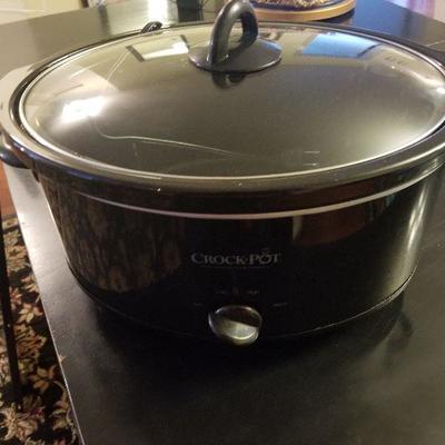 Barley used Crockpot Black 12" Pot 