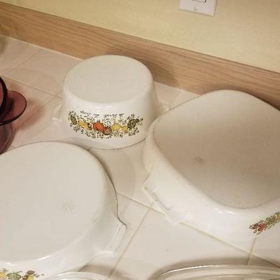 6pc Corning ware casserole set 