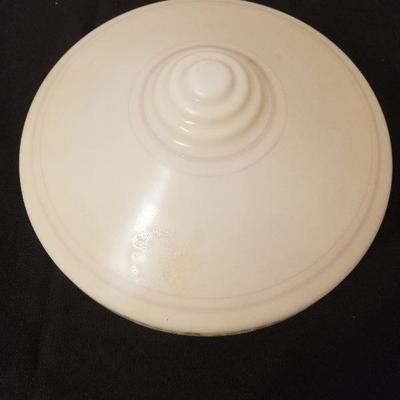 Antique Milk Glass Retro Shape Ceiling Shade - #24-4