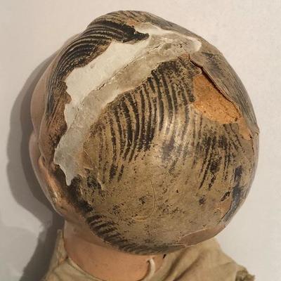 Antique Ventriloquist Composition & Stuffed Doll Male - #44-A 