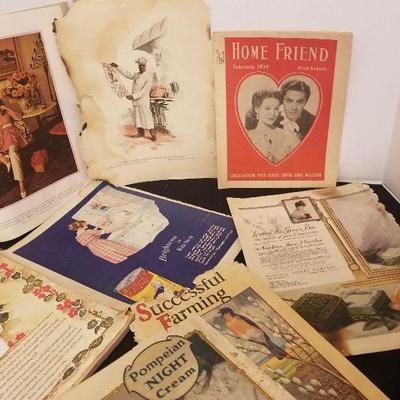 Mixed lot of Antique Advertising De Soto Cream Of Wheat Woman Design - #14-A