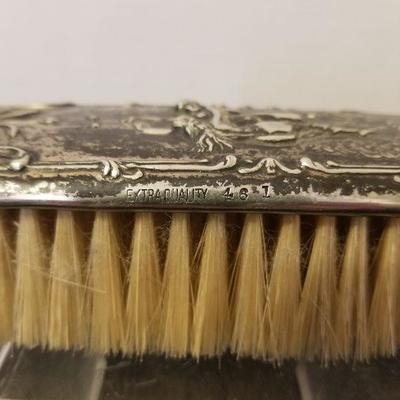Antique Silver Tone Brush Stamped "Extra Quality 461" - #78-A