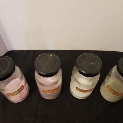 4 Vintage "Bakers" Glass Jars With Bakelite Lids - #100-A