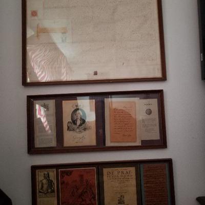 3 Antique/Vintage Framed Pieces - #101-A