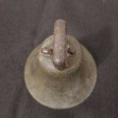 Old cool cast iron bell Heavy and Unmarked with Wonderful Loud Ring - #10-A