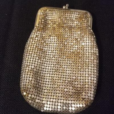 3 Antique Beaded Purses Clutch Mesh Metal Change Bags - #31-A