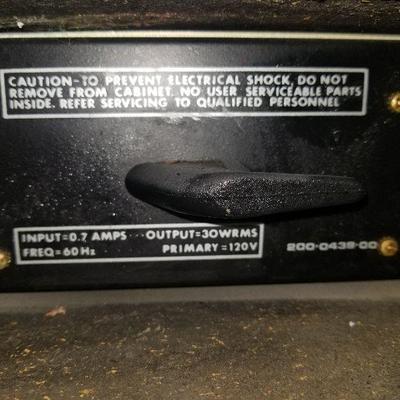 1970s Black KUSTOM Bass AMP Model 1-B - #49-A
