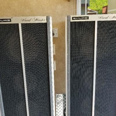 Pair Of Vintage SHURE Vocal Master Stage Speakers - #48-A