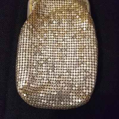 3 Antique Beaded Purses Clutch Mesh Metal Change Bags - #31-A