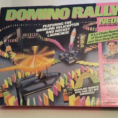 Domino Rally NEON SUPER DELUXE SET Pressman 1990 Hours Of Fun #130-A
