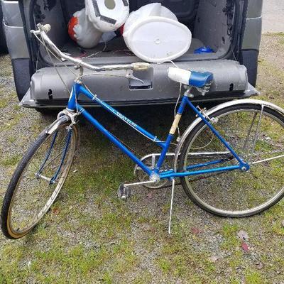Vintage Womans Schwinn Traveler 3 Speed Bicycle Blue Bike - #125-R