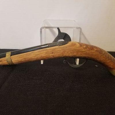 Vintage Wooden Decorative Replica Of An Antique Pistol - #29-A