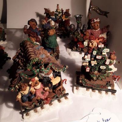 Boyds Bear Christmas Party Flyer Train by Danbury Mint