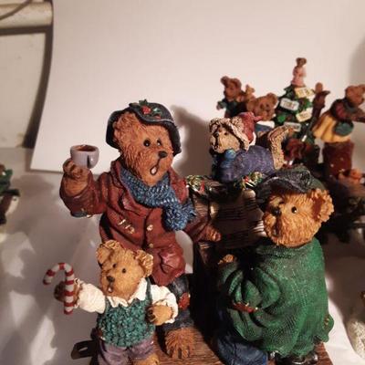 Boyds Bear Christmas Party Flyer Train by Danbury Mint