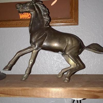 BRASS HORSE STATUE