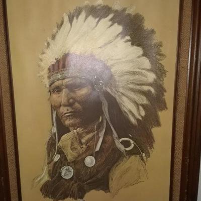 The Chief by Han P Luetcke framed print