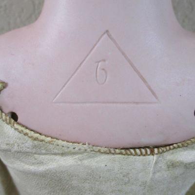 German Columbia 1920' Bisque Head #6 with Triangle -Head 6"