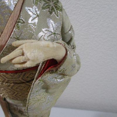 Antique Japanese Geisha Doll with Guitar 