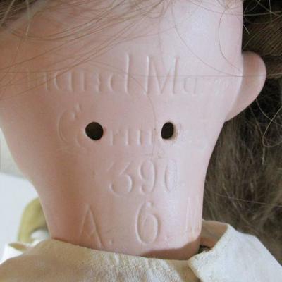 Antique German Armand Marselle  Glass Eyed Composition 1900.s Doll 22"