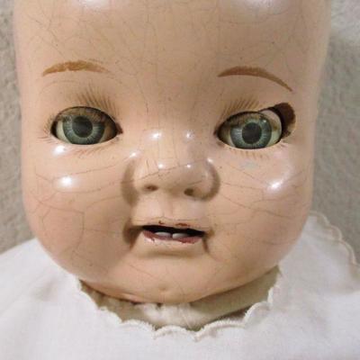 Antique 1900's Madame Hendren Baby doll 18" 
